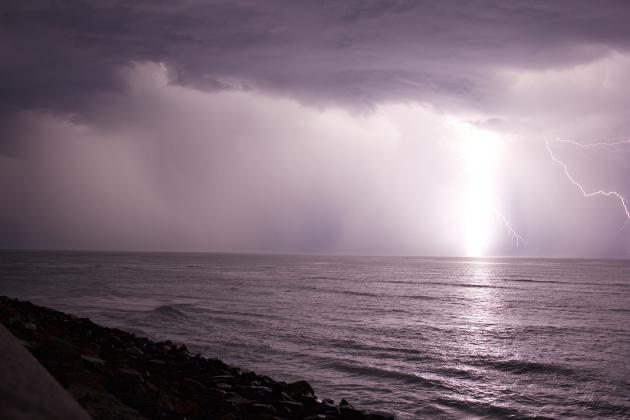 Orage au camping les Baleines