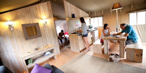 tente lodge s�jour  camping les baleines